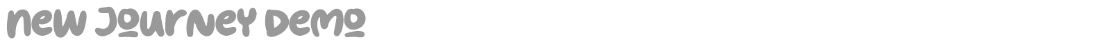 New Journey font preview